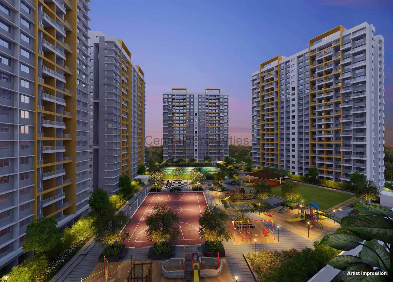1a-Apartment-Pune- Kolte-Patil- Life-Republic-First-Avenue-Exteriors (2) 3BHK apartments for sale in Hinjewadi Pune