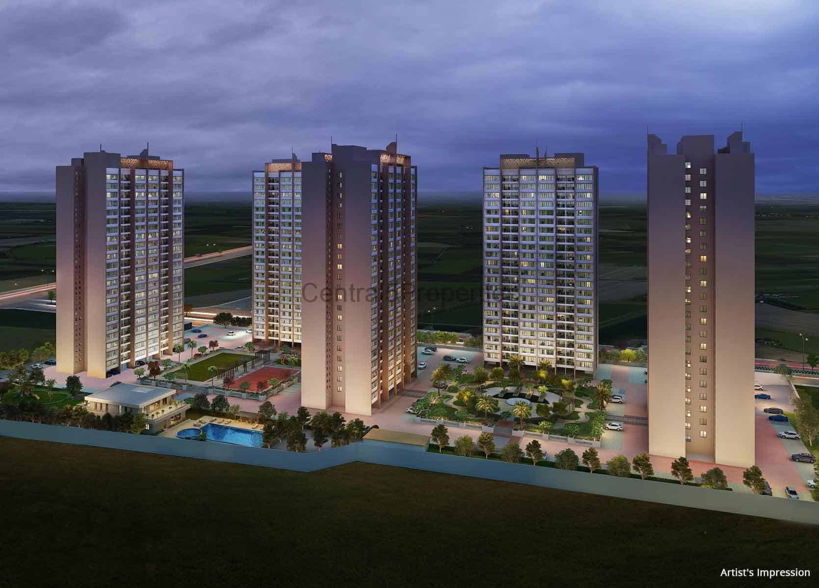 1a-Apartment-Pune- Kolte-Patil- Life-Republic-ORO-Avenue-Exteriors (1) 1BHK FLat for sale in Hinjewadi