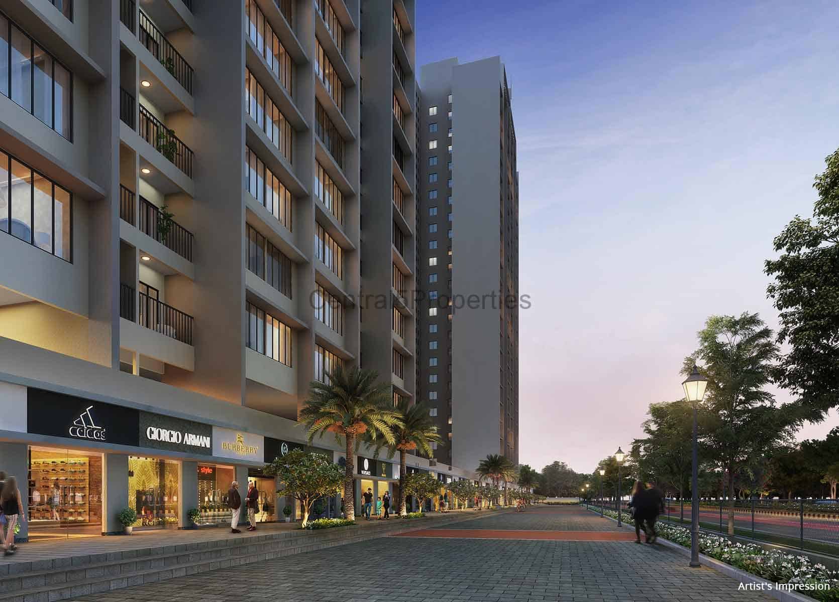 1a-Apartment-Pune- Kolte-Patil- Life-Republic-ORO-Avenue-Exteriors (3) 1BHK apartment for sale in Hinjewadi