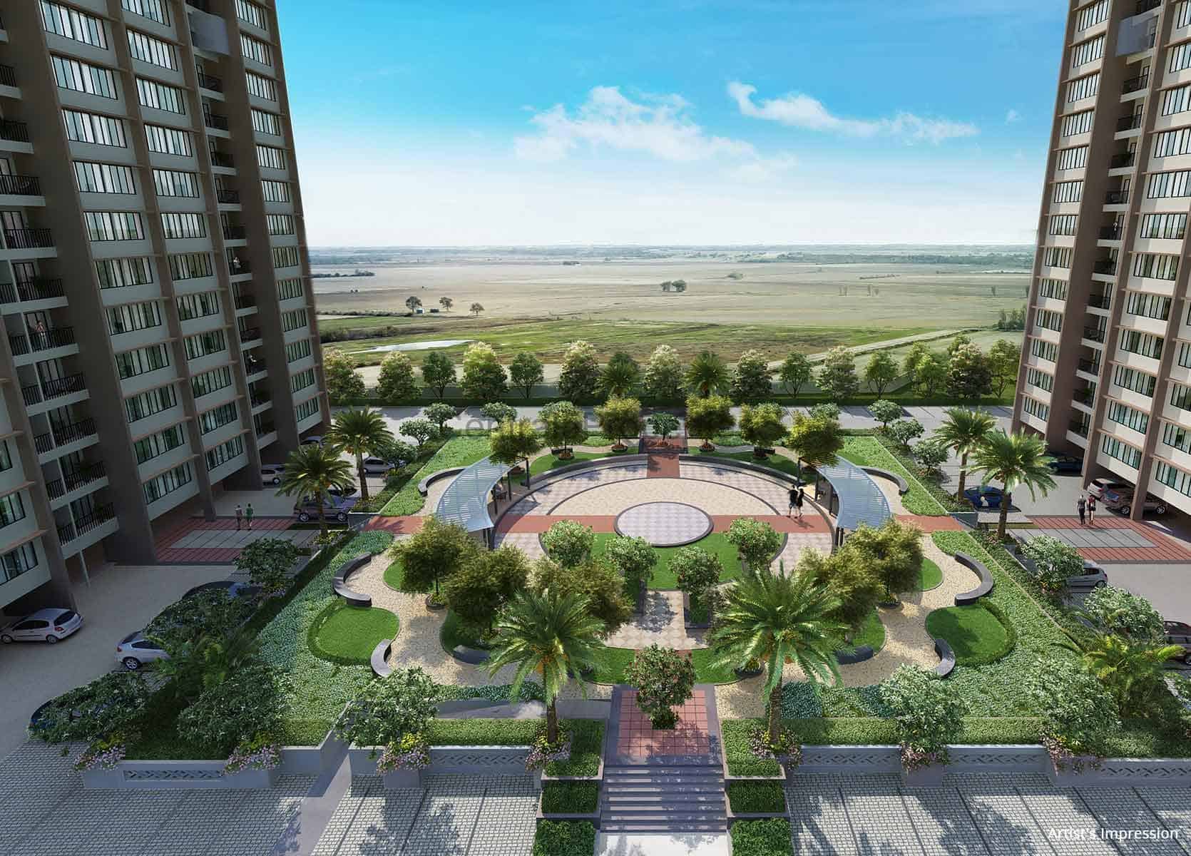 1a-Apartment-Pune- Kolte-Patil- Life-Republic-ORO-Avenue-Exteriors (4) 2BHK apartment for sale in Hinjewadi