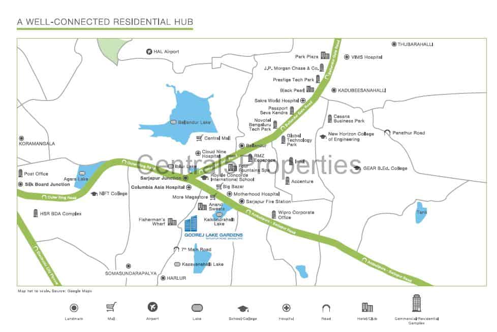 Godrej-Lake-Gardens-Sarjapur-Road-Bengaluru-LocationMap