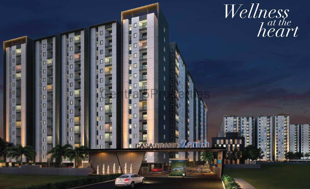 1a-Apartments-Chennai- Casagrand-Zenith-Phase2-Exteriors (1) Apartments for sale in Chennai Medavakkam