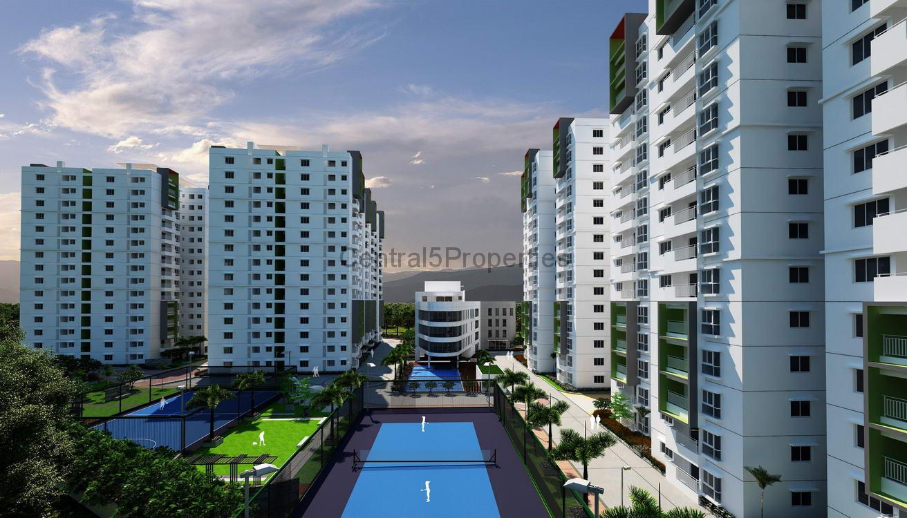 1a-Apartments-Hyderabad-Ramky-One-Galaxia-Gachibowli-Exteriors (4) Flats apartments for sale to buy in Gachibowli Hyderabad Ramki One Galaxia
