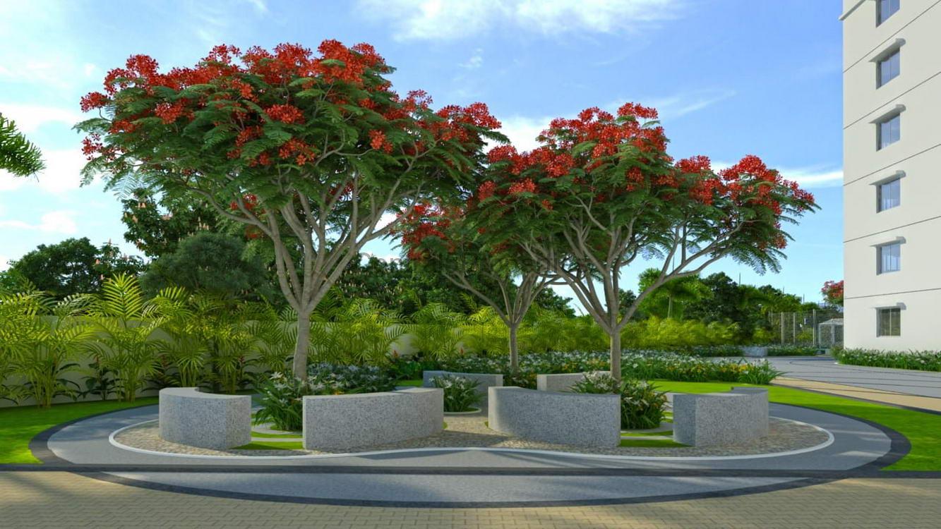 1a-Apartments-Hyderabad-Ramky-One-Galaxia-Gachibowli-Exteriors (7) Flats apartments for sale to buy in Gachibowli Hyderabad Ramki One Galaxia