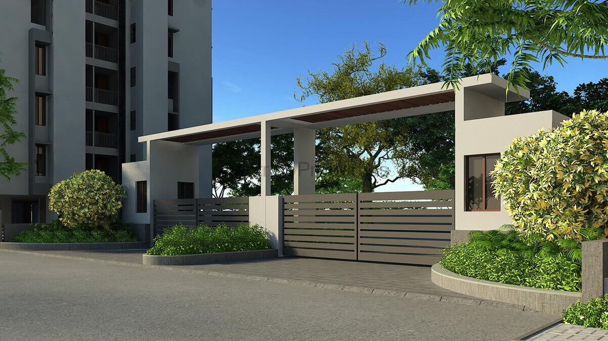 1a-Apartments-Villas-Ahmedabad-Arvind-Parishkaar- Khokhra-Road-Exteriors (2) Flats Apartments for sale to buy in Maninagar Ahmedabad Arvins Parishkaar