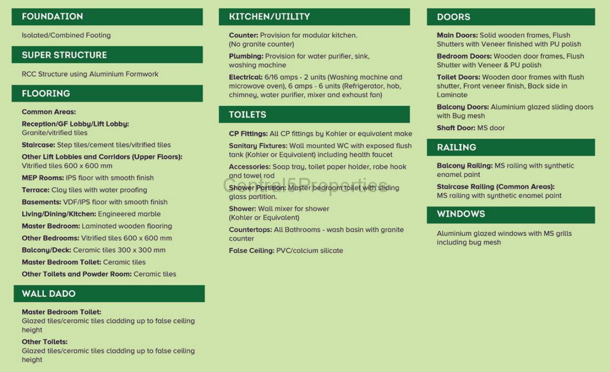 4b-Specifications-1 Flats Apartments for sale to buy in Kanakapura Road Plumeria Lifestyle Brigade Meadows