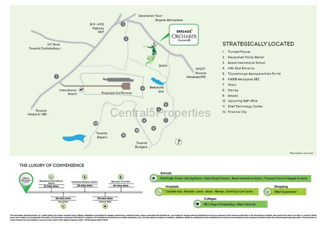 Flats Apartments for sale to buy in Devanahalli Bangalore Deodar at Brigade Orchards