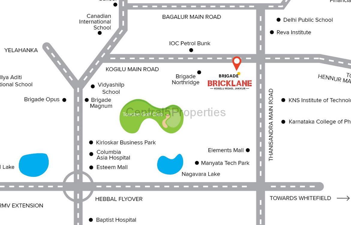 Flats Apartments for sale to buy in Jakkur Bengaluru Brigade Bricklane