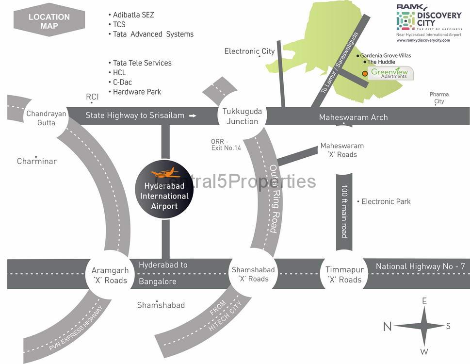 Flats Apartments homes for sale to buy in Hyderabad Maheshwaram Ramky Greenview apartments