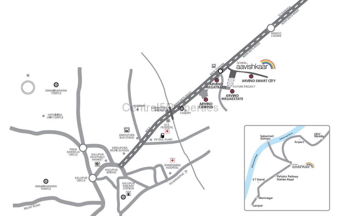 5a-Location-Apartments-Villas-Ahmedabad-Arvind-Aavishkaar-Naroda-Road Flats Apartments for sale to buy in Naroda Road Ahmedabad at Arvins Aavishkaar
