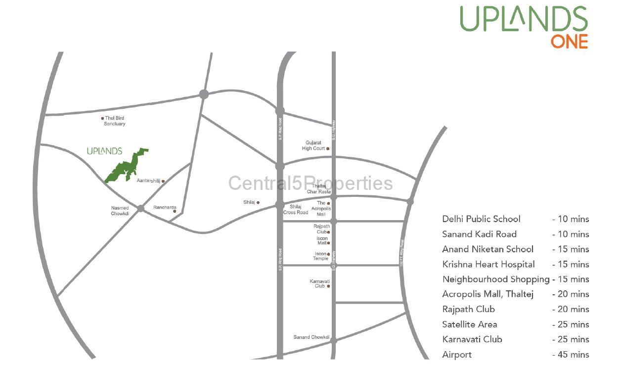 5a-Location-Apartments-Villas-Ahmedabad-Arvind-UpLands-Nasmed Luxury Villas Homes for sale to buy in Nasmed Ahmedabad at Arvind Uplands one
