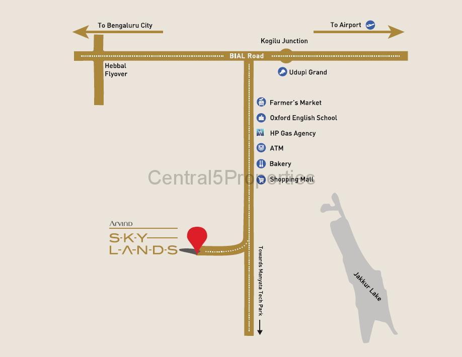 Flats Apartments for sale to buy in Jakkur Bangalore at Arvind Skylands