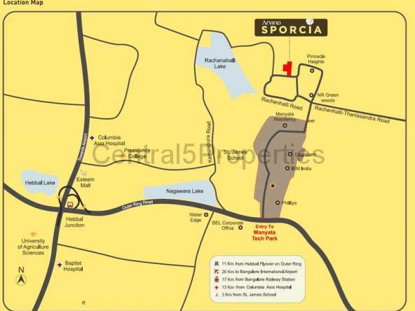 Flats Apartments for sale to buy in Rachenahalli Bangalore Arvind Sporcia