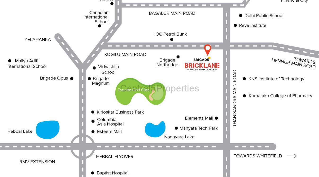 Flats Apartments for sale to buy in Jakkur Bengaluru Brigade Bricklane