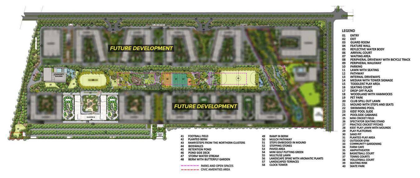 6a-Gallium-MasterPlan-Apartments-Bengaluru-Brigade-El-Dorado-Bagaluru Flats Apartments for sale to buy in Bagalur Bangalore Gallium at Brigade El Dorado