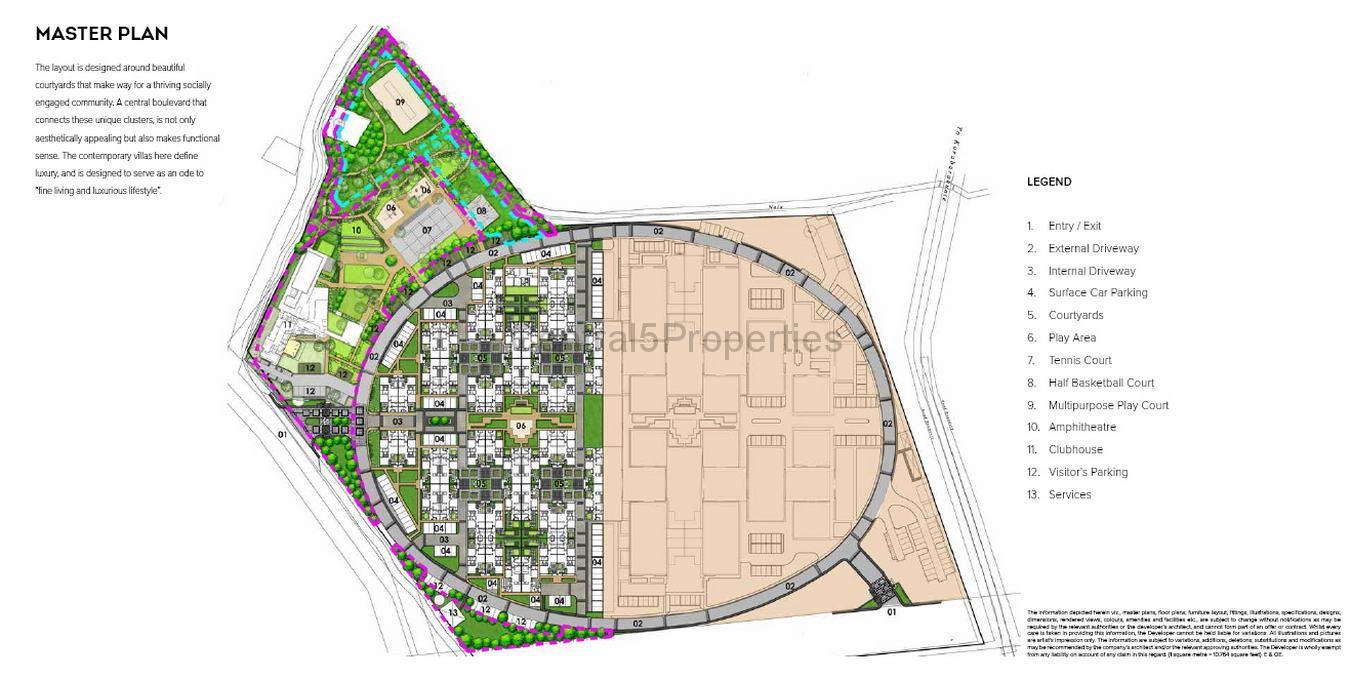 6a-Master-Plan Villas Homes for sale to buy in Devanahalli Bangalore Brigade Atmosphere
