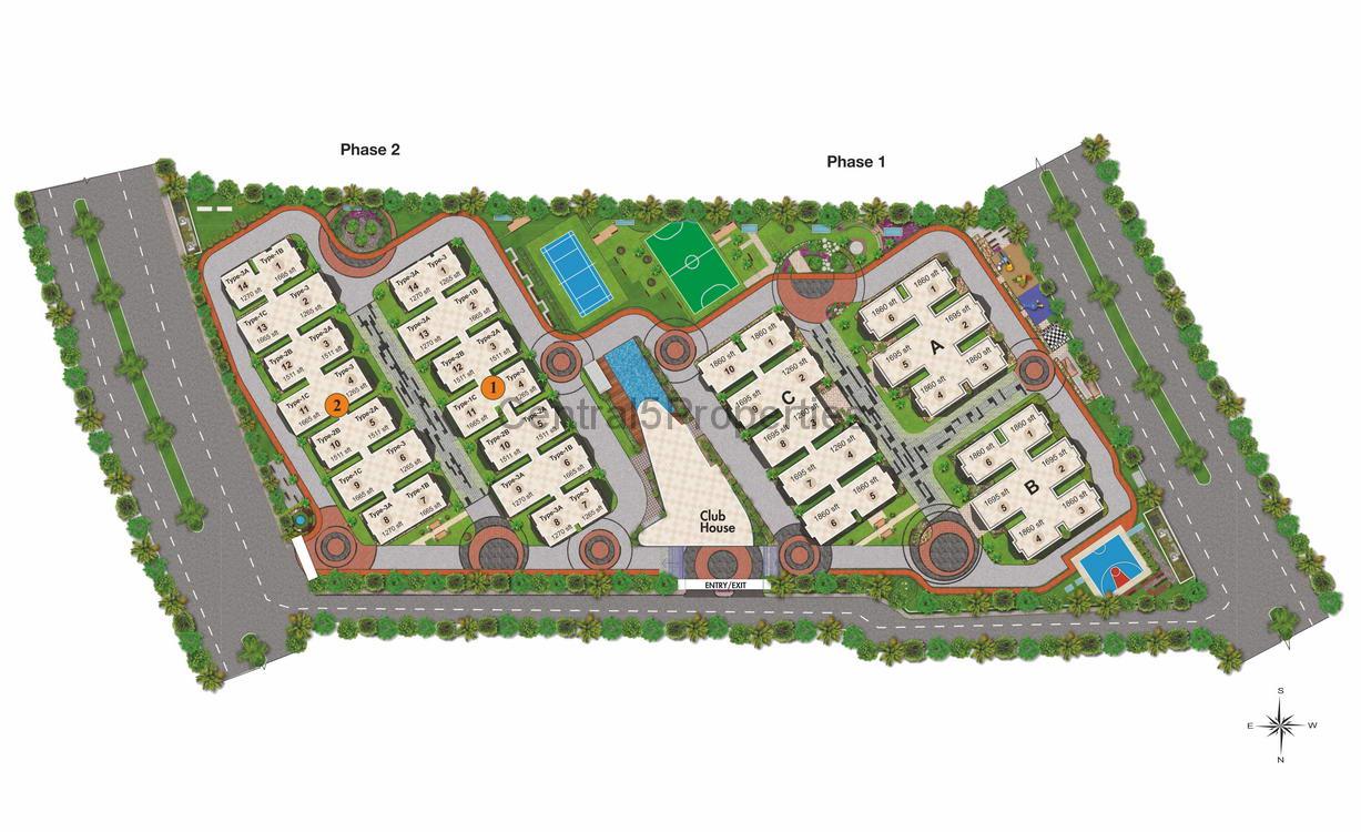 6a-MasterPlan-Apartments-Hyderabad-Ramky-One-Galaxia-Gachibowli Flats apartments for sale to buy in Gachibowli Hyderabad Ramki One Galaxia