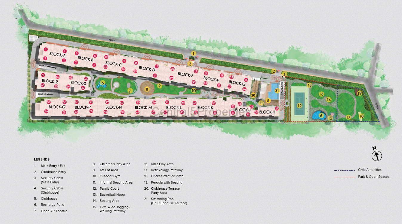 6a-MasterPlan Flats Apartments for sale to buy in Whitefield ITPL Bangalore Brigade Woods