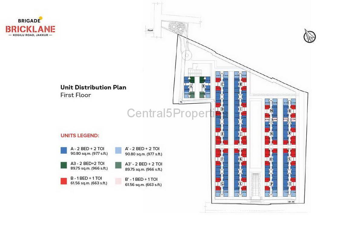 Flats Apartments for sale to buy in Jakkur Bengaluru Brigade Bricklane