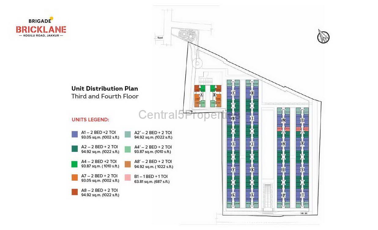 6b-Typical-FloorPlan (4) Flats Apartments for sale to buy in Jakkur Bengaluru Brigade Bricklane