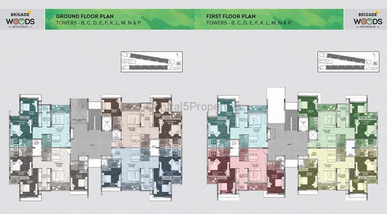 Flats Apartments for sale to buy in Whitefield ITPL Bangalore Brigade Woods