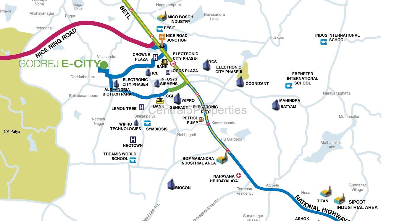 5a-Location-Map-Bengaluru-Apartments-ElectronicCity-Godrej-E-City